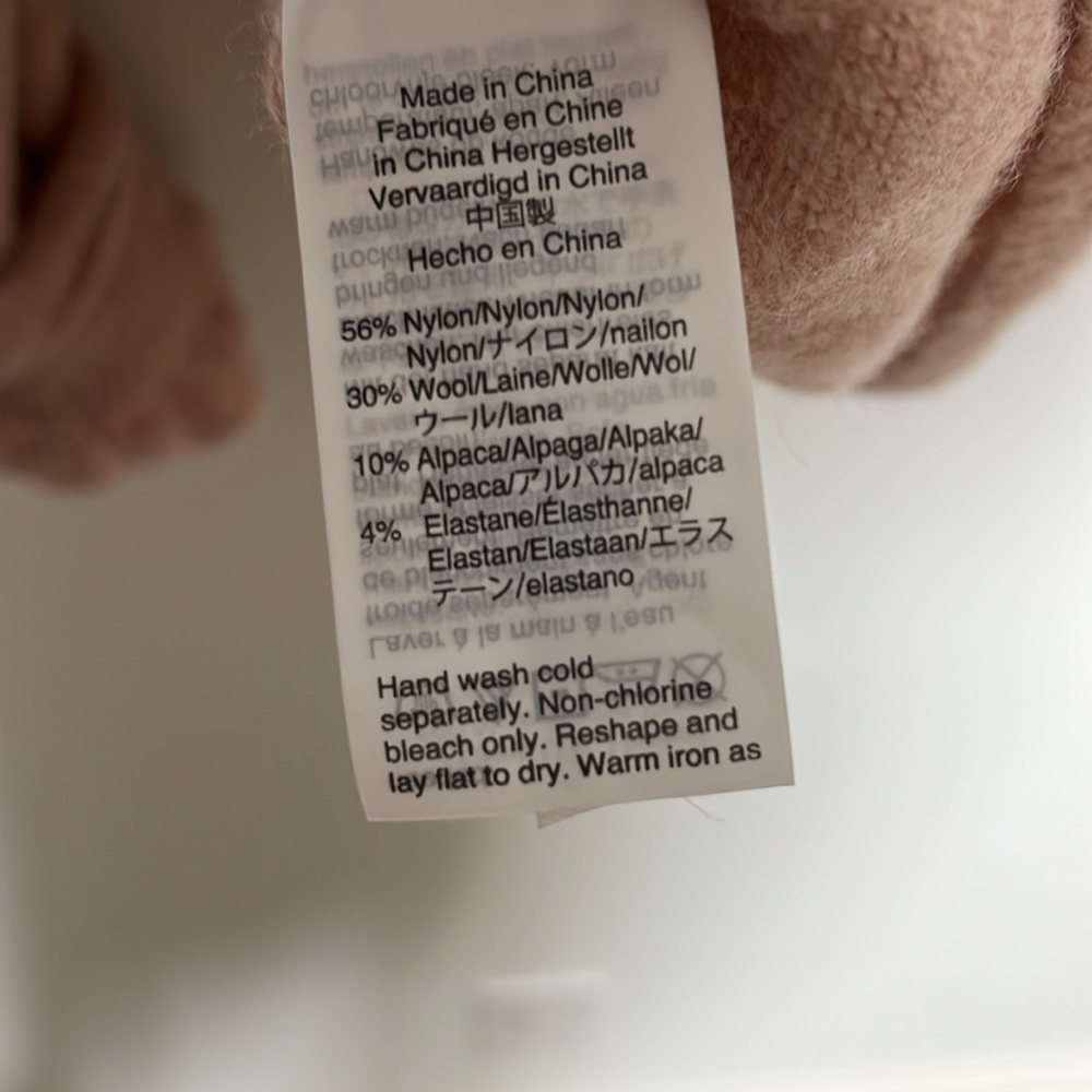 Madewell Pink Wool Sweater, NWT - Picture 6 of 6